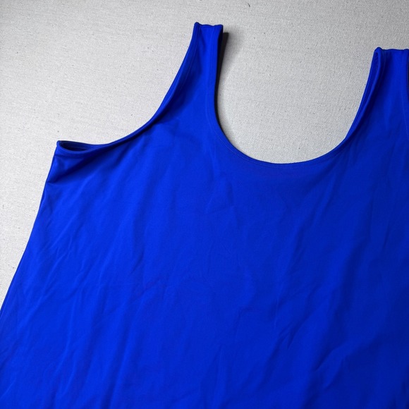 torrid Other - Torrid Sculpting Double Scoop Electric Blue Bodysuit Snap Closure Plus Size 1X